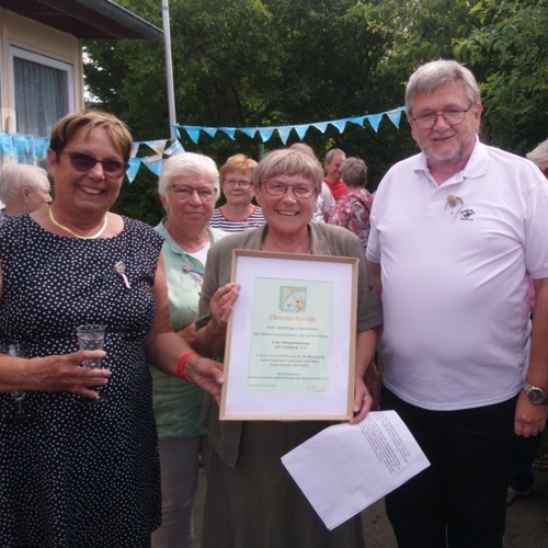 Kräutergarten, schöner Garten, ein schöner Nachmittag ließ auf sich warten -20 Jahre Kräutergarten in der KGA Am Fuchsberg